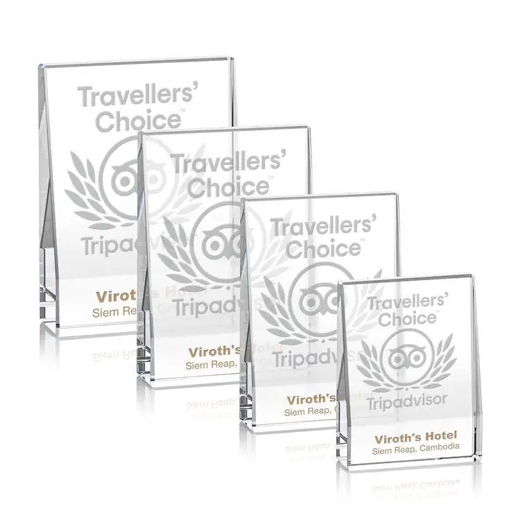 Miranda Crystal Award - Deep Etch