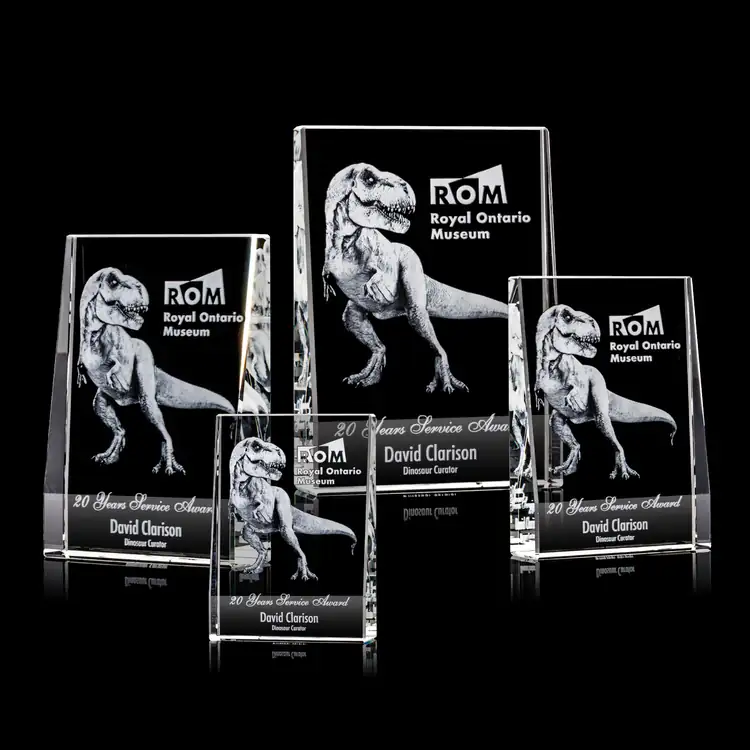 Miranda Optical Crystal Award - 3D Engraving