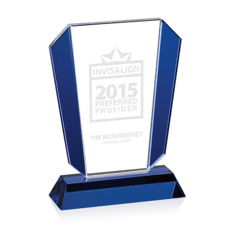 Murdoch Art Deco Optical Crystal Award #2