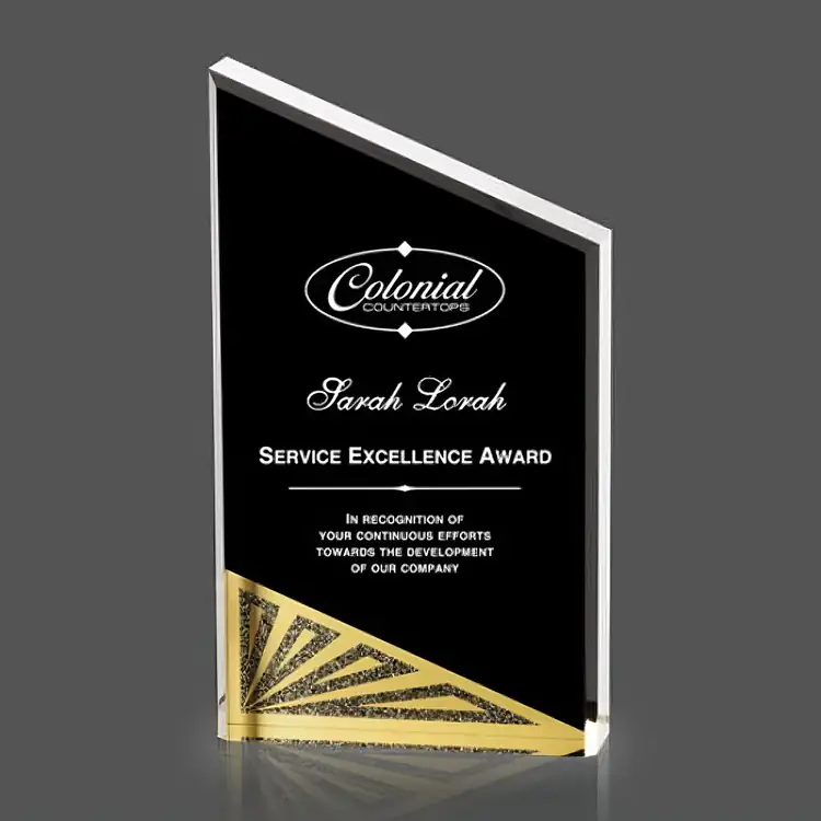 Napoleon Black and Gold Acrylic Award #2