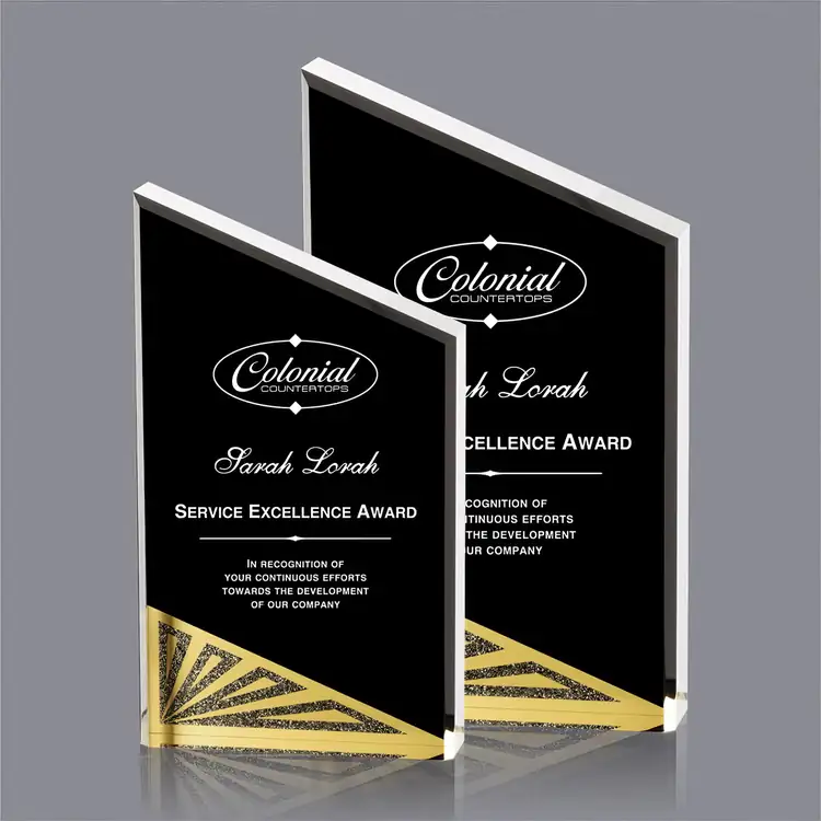 Napoleon Black and Gold Acrylic Award