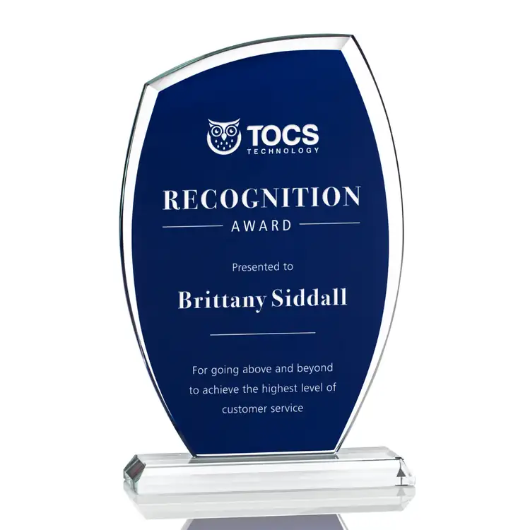 Nautilus Starfire Crystal Award - Laser Engraving #2