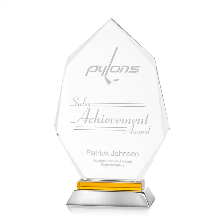 Nebraska Award - Aluminum, Starfire Crystal - Engraved #2