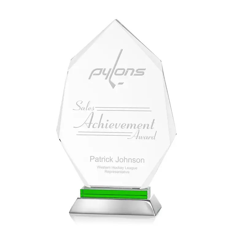 Nebraska Award - Aluminum, Starfire Crystal - Engraved #3