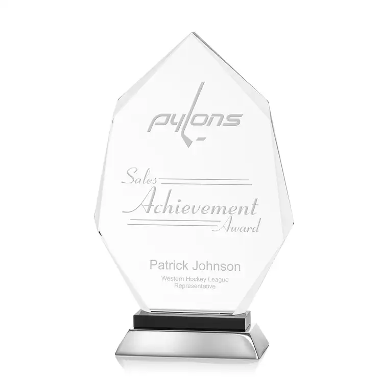 Nebraska Award - Aluminum, Starfire Crystal - Engraved #4