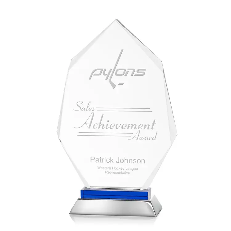 Nebraska Award - Aluminum, Starfire Crystal - Engraved #5