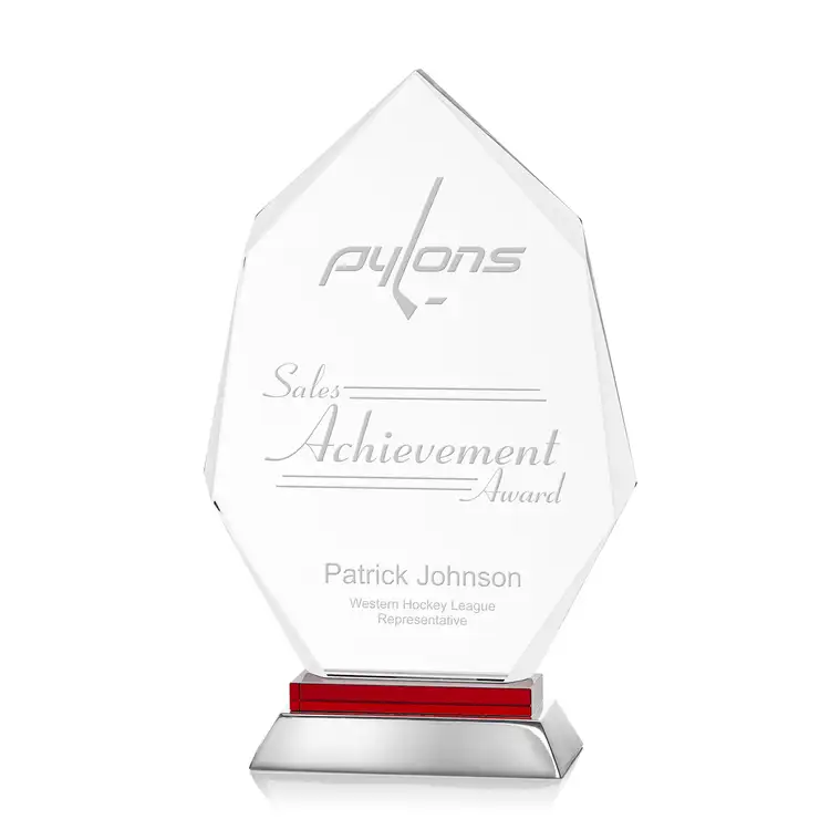 Nebraska Award - Aluminum, Starfire Crystal - Engraved #6
