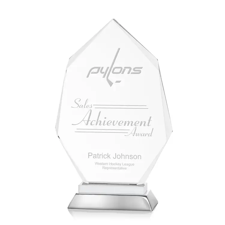 Nebraska Award - Aluminum, Starfire Crystal - Engraved #7