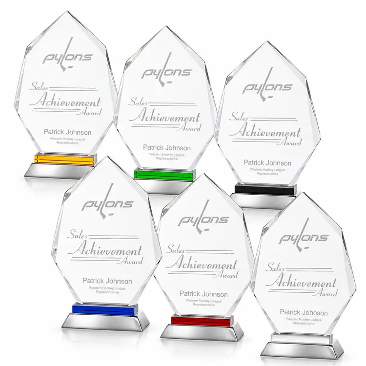Nebraska Award - Aluminum, Starfire Crystal - Engraved