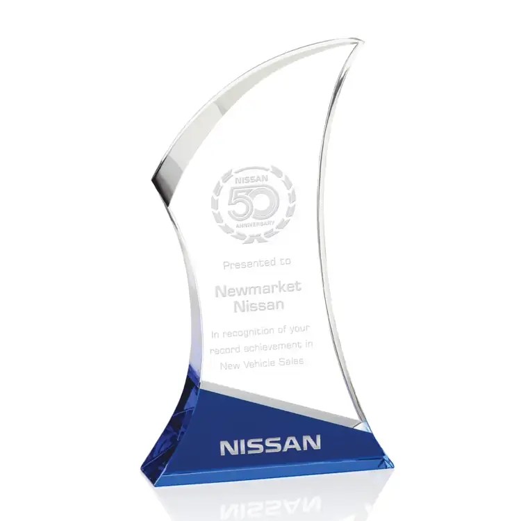 Nerina Optical Crystal Award with Slanted Base #3