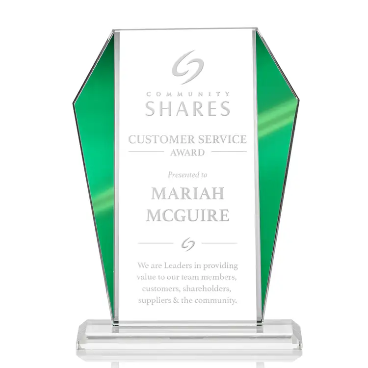 Newbury Starfire Crystal Award - Deep Etch #2