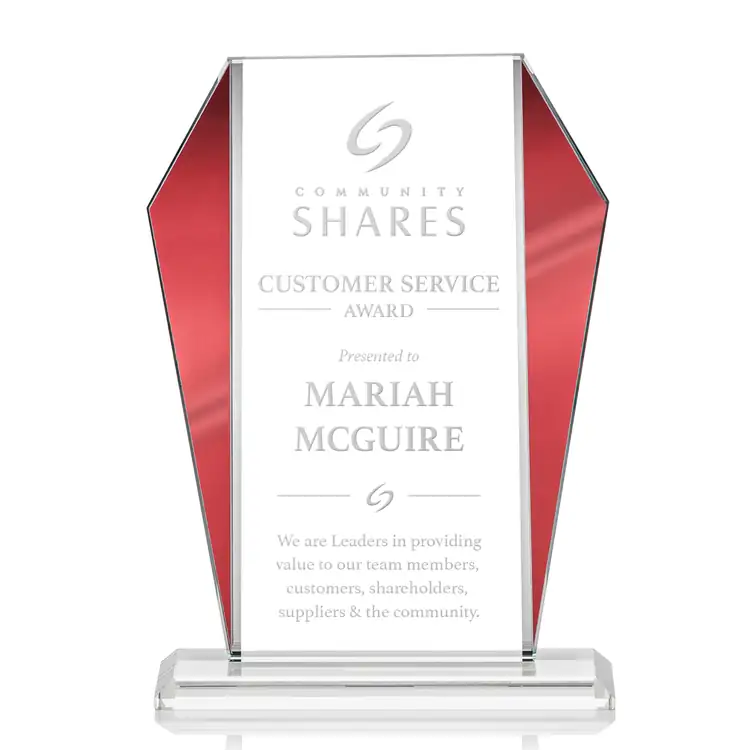 Newbury Starfire Crystal Award - Deep Etch #4