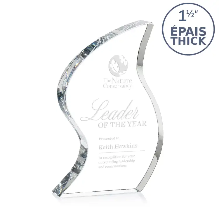 Trophée Nexis en cristal optique - Gravure #2