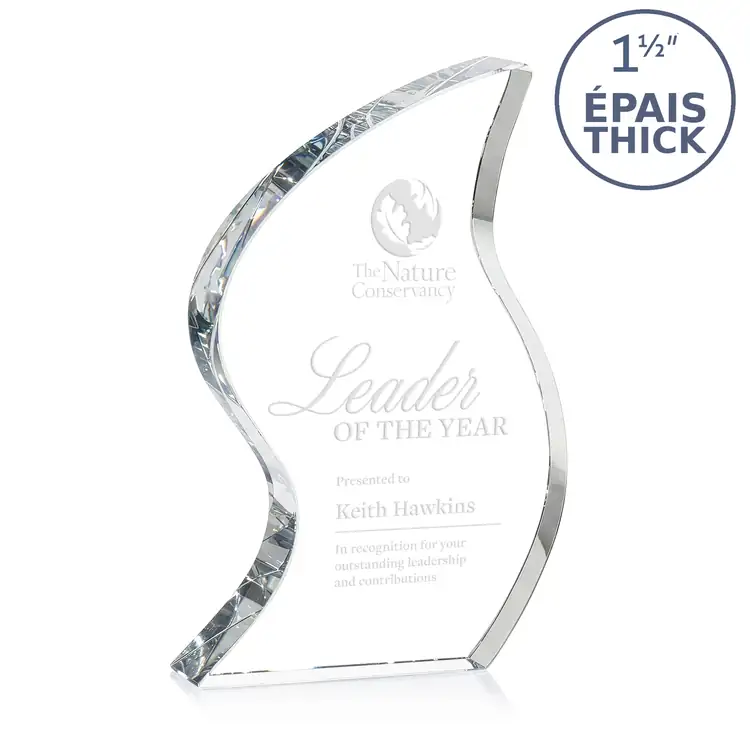Trophée Nexis en cristal optique - Gravure #3
