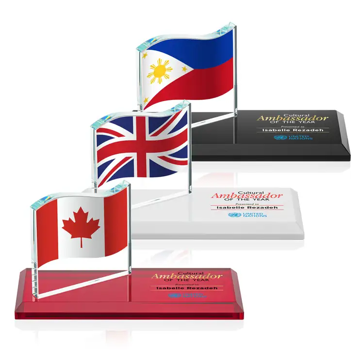 Northam Flag Starfire Crystal Award - Multicolor #13