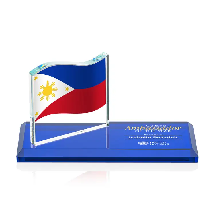Northam Flag Starfire Crystal Award - Multicolor #4