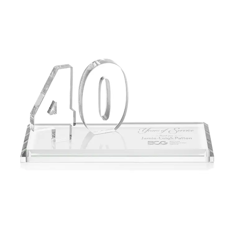 Northam Anniversary Award - Starfire Crystal - Engraved #9