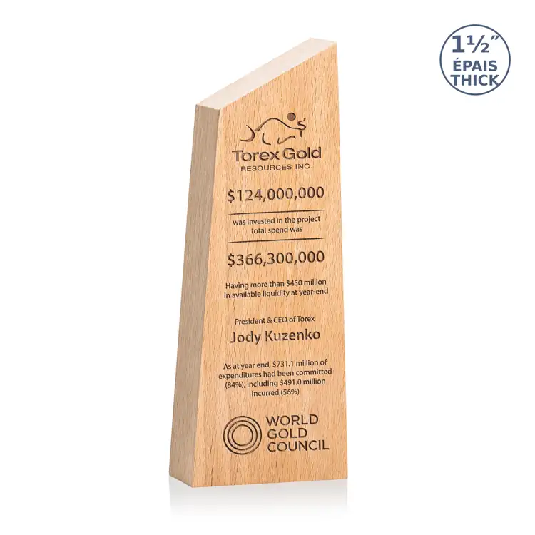 Nottinghill Beechwood Award - Laser Engraved #3