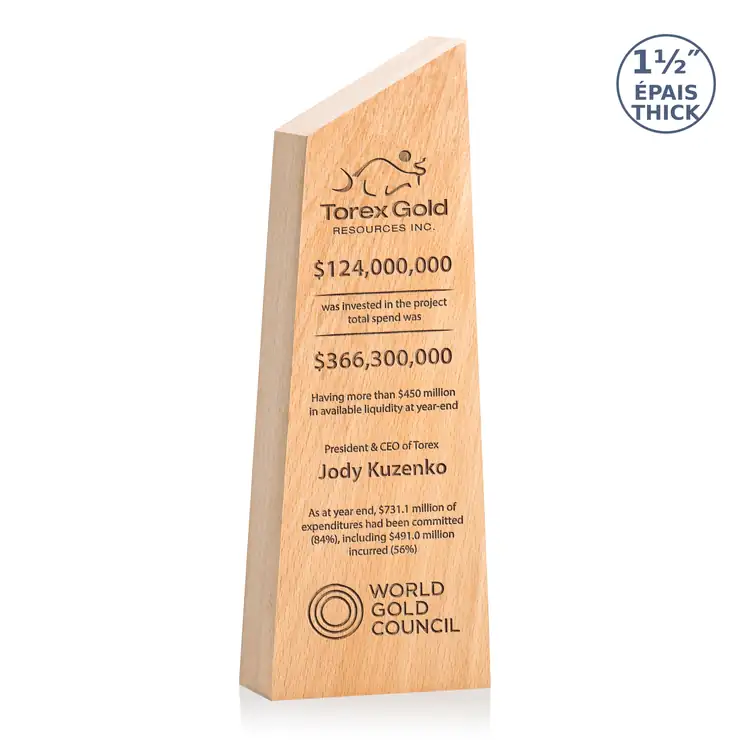 Nottinghill Beechwood Award - Laser Engraved #4