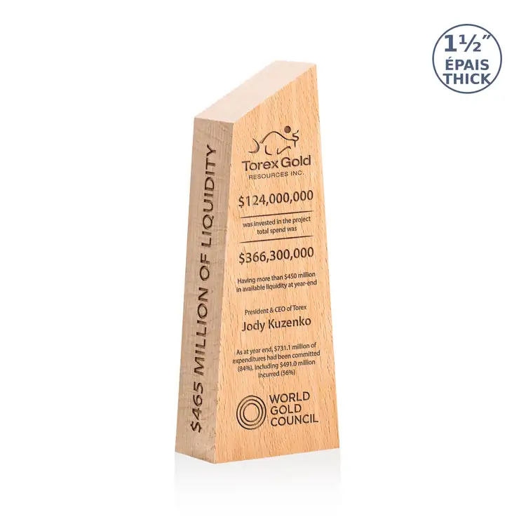 Nottinghill Beechwood Award - Laser Engraved #5