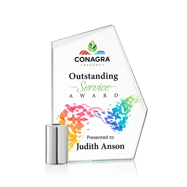 Oklahoma Starfire Crystal Award Multicolor #3