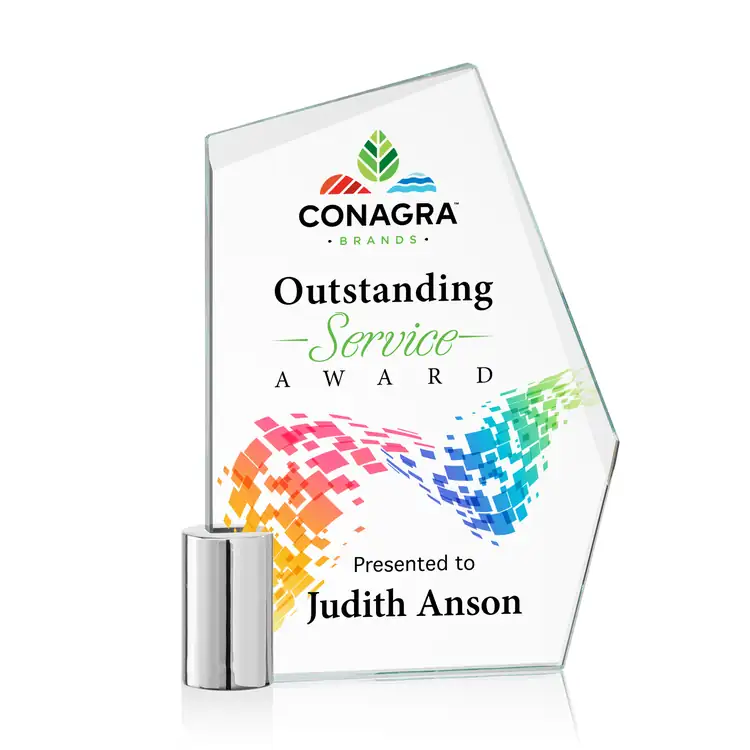 Oklahoma Starfire Crystal Award Multicolor #4