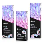 Trophée Ophelia en cristal optique sur base noire - Multicolore
