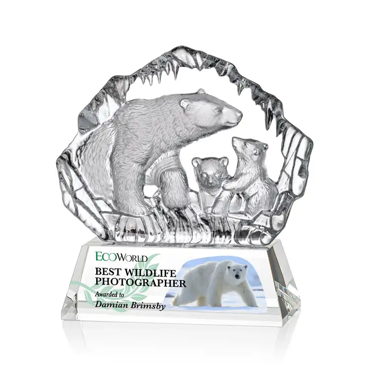 Ottavia Polar Bears Award - Optical Crystal - Multicolor #2