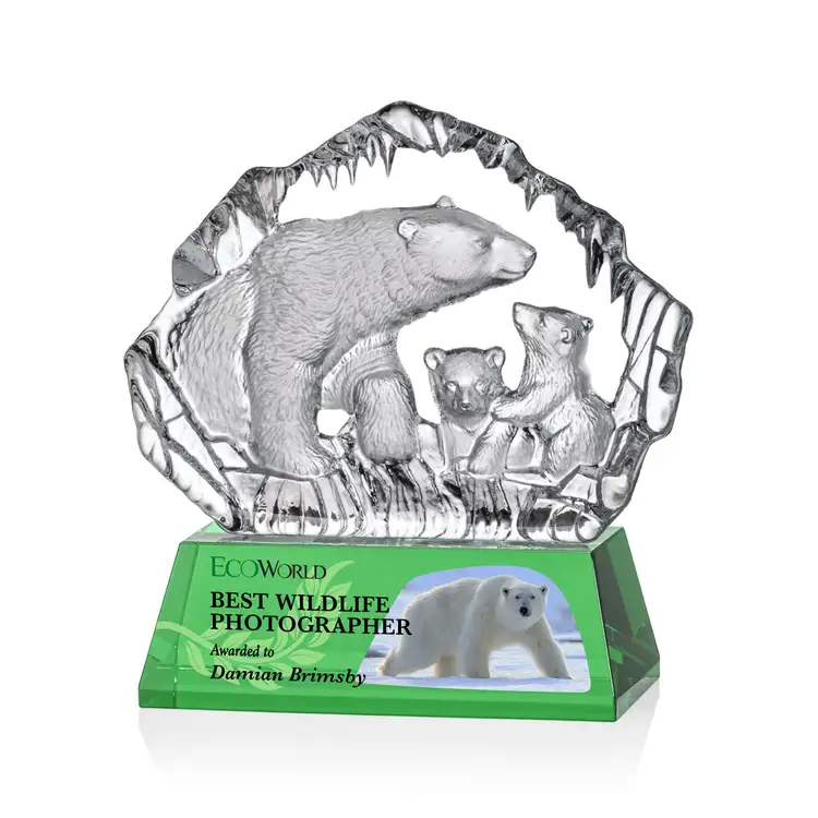 Ottavia Polar Bears Award - Optical Crystal - Multicolor #5
