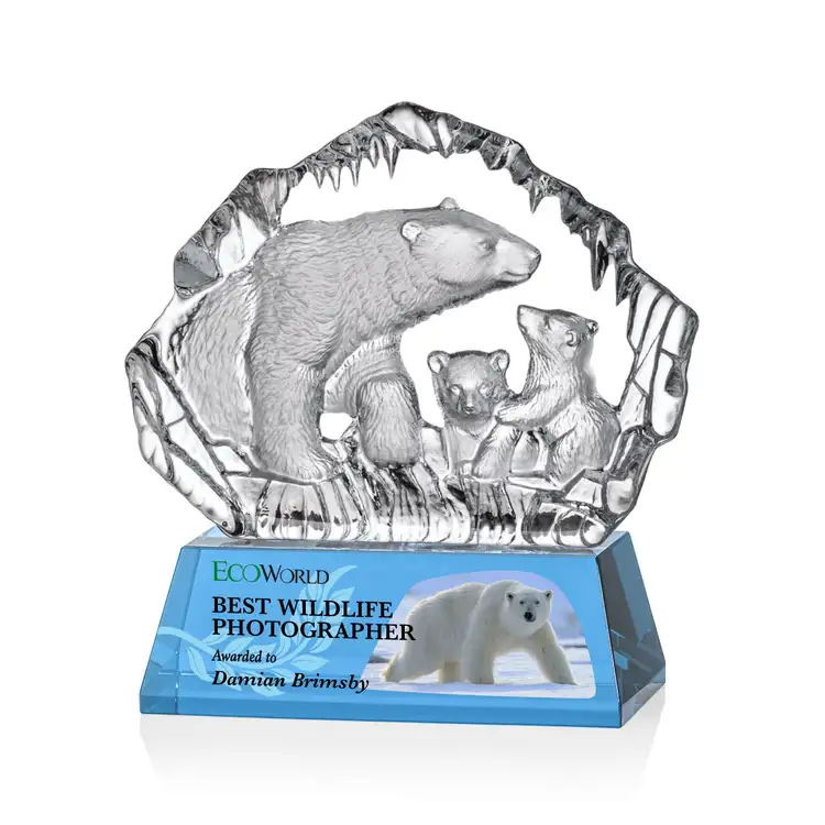 Ottavia Polar Bears Award - Optical Crystal - Multicolor #6