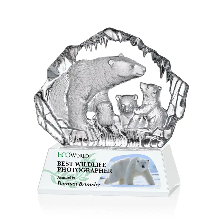 Ottavia Polar Bears Award - Optical Crystal - Multicolor #7