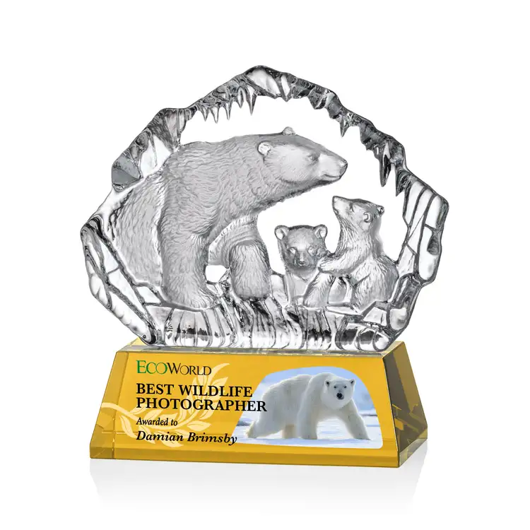 Ottavia Polar Bears Award - Optical Crystal - Multicolor #8