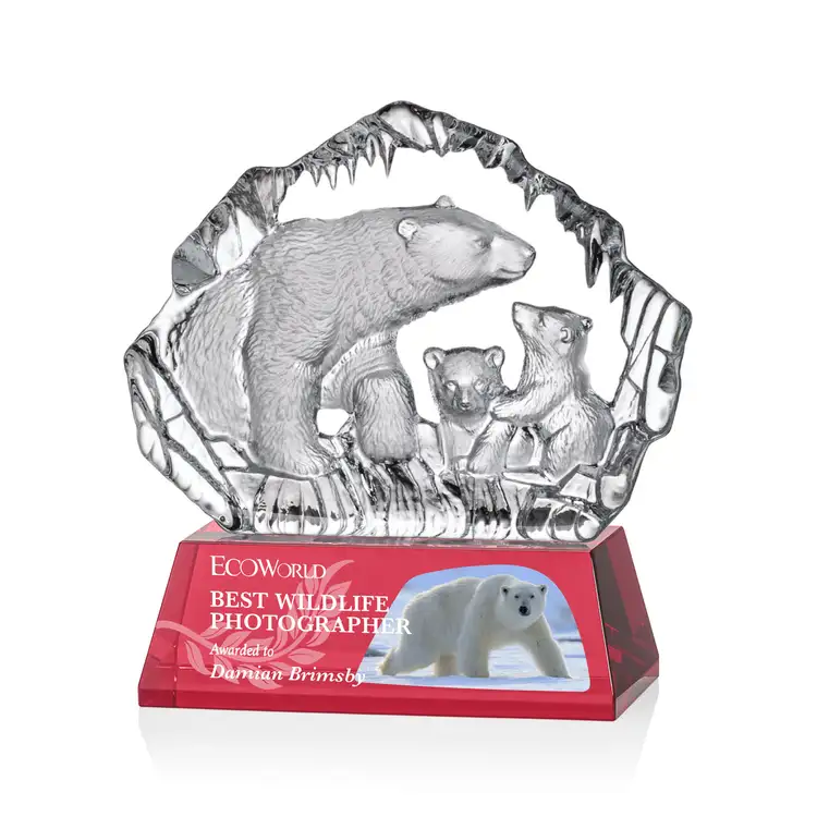 Ottavia Polar Bears Award - Optical Crystal - Multicolor #9
