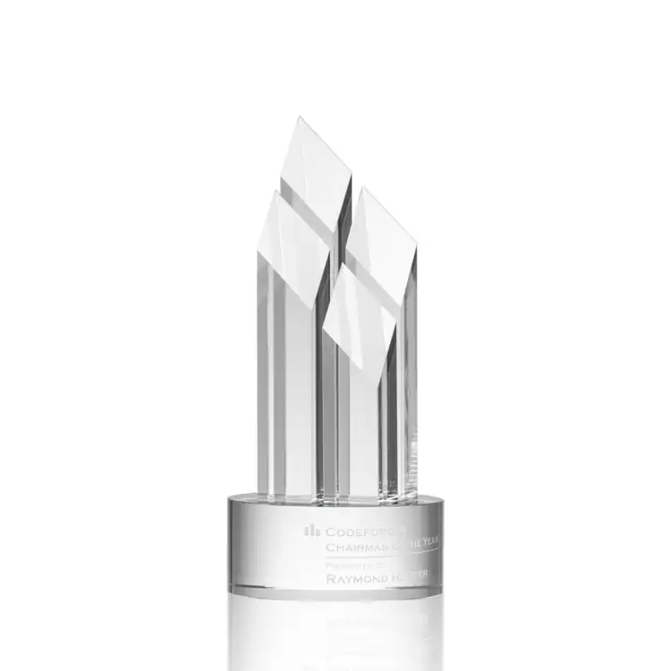 Overton Clear Optical Crystal Award #2