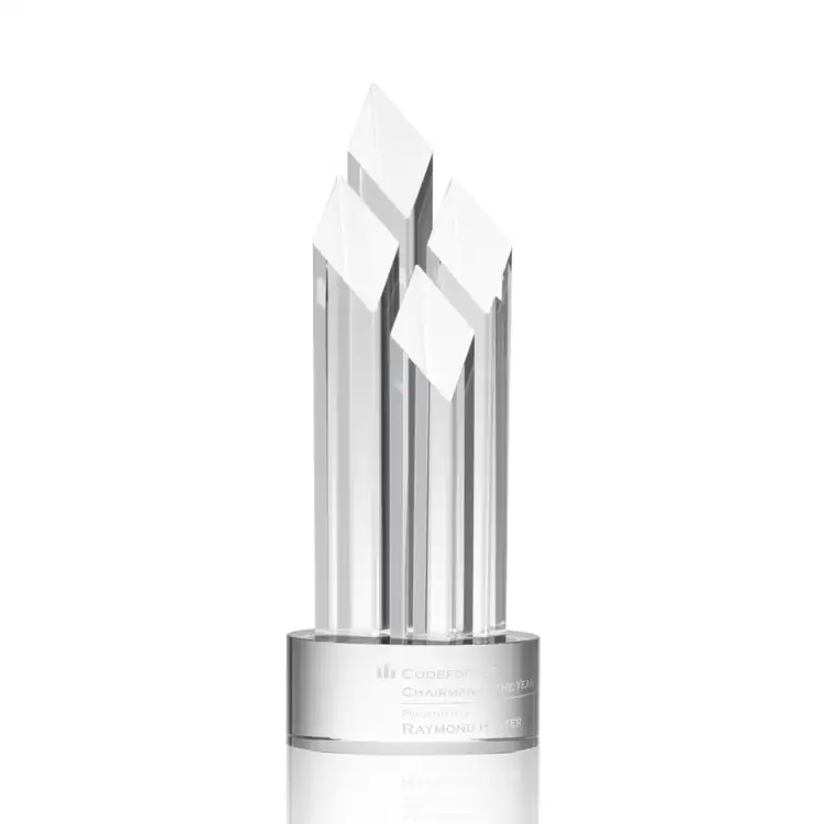 Overton Clear Optical Crystal Award #3