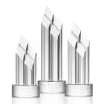 Trophée Overton en cristal optique transparent