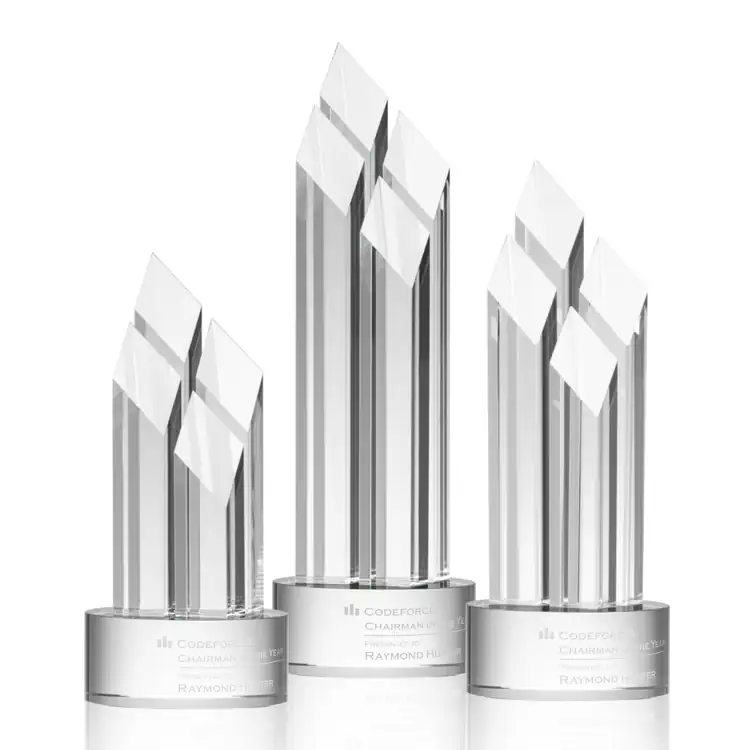 Overton Clear Optical Crystal Award