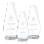 Trophée Paulson en cristal Starfire - Gravure