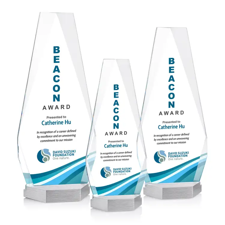 Paulson Starfire Crystal Award - Multicolor