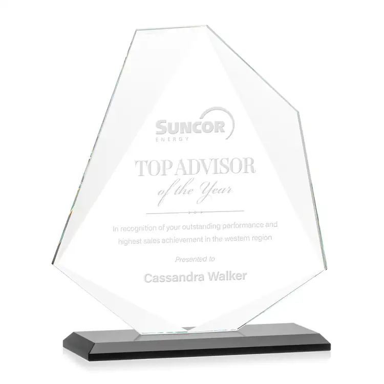 Trophée Picton en cristal Starfire - Gravure #4