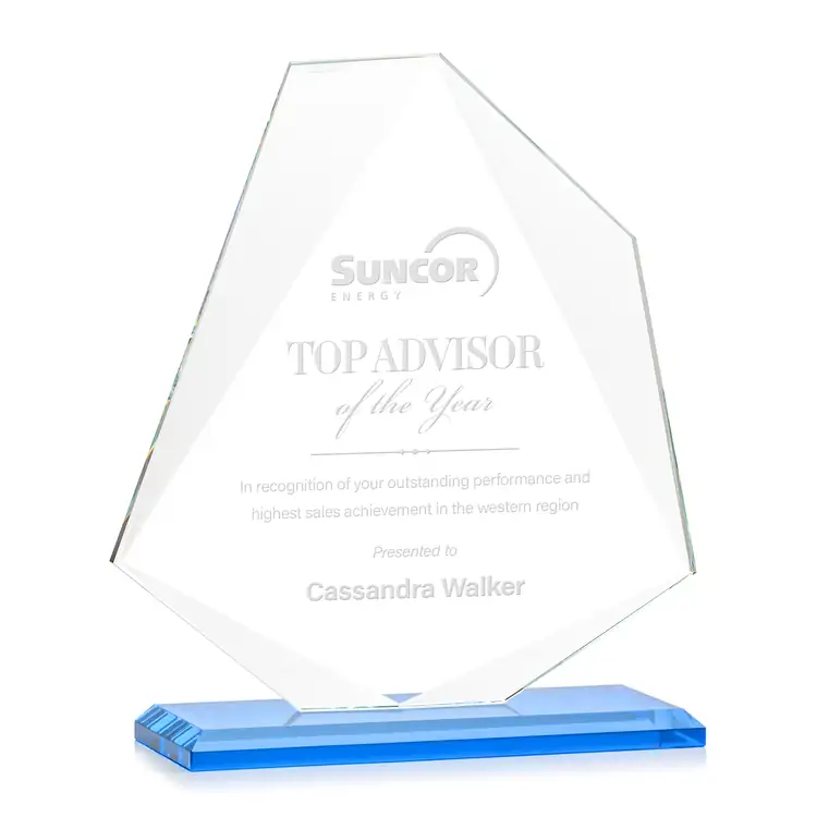 Trophée Picton en cristal Starfire - Gravure #9