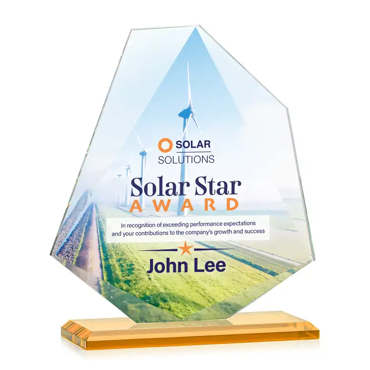 Picton Starfire Crystal Award - Multicolor #2