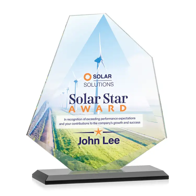 Picton Starfire Crystal Award - Multicolor #4