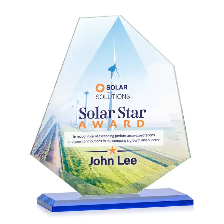 Picton Starfire Crystal Award - Multicolor #5