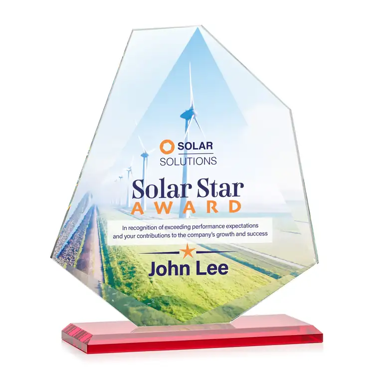 Picton Starfire Crystal Award - Multicolor #6