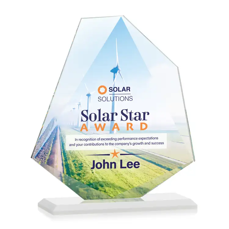 Picton Starfire Crystal Award - Multicolor #7