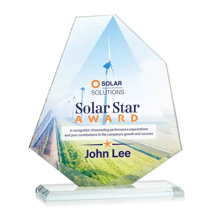 Picton Starfire Crystal Award - Multicolor #8