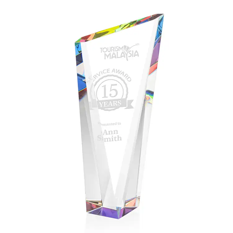 Plymouth Award - Optical Crystal - Engraved #3