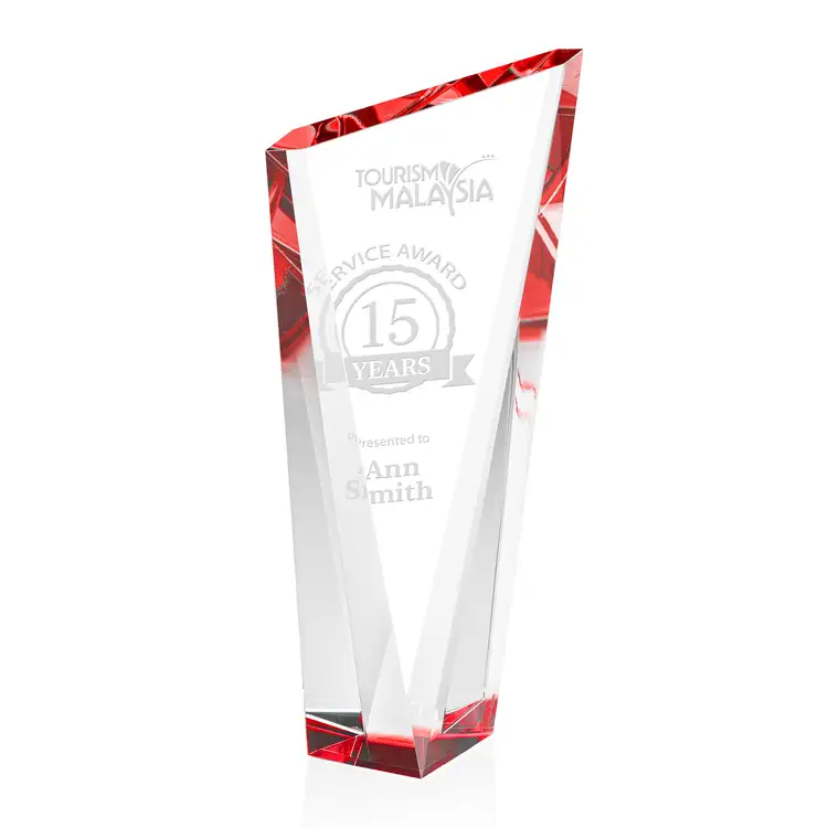 Plymouth Award - Optical Crystal - Engraved #4