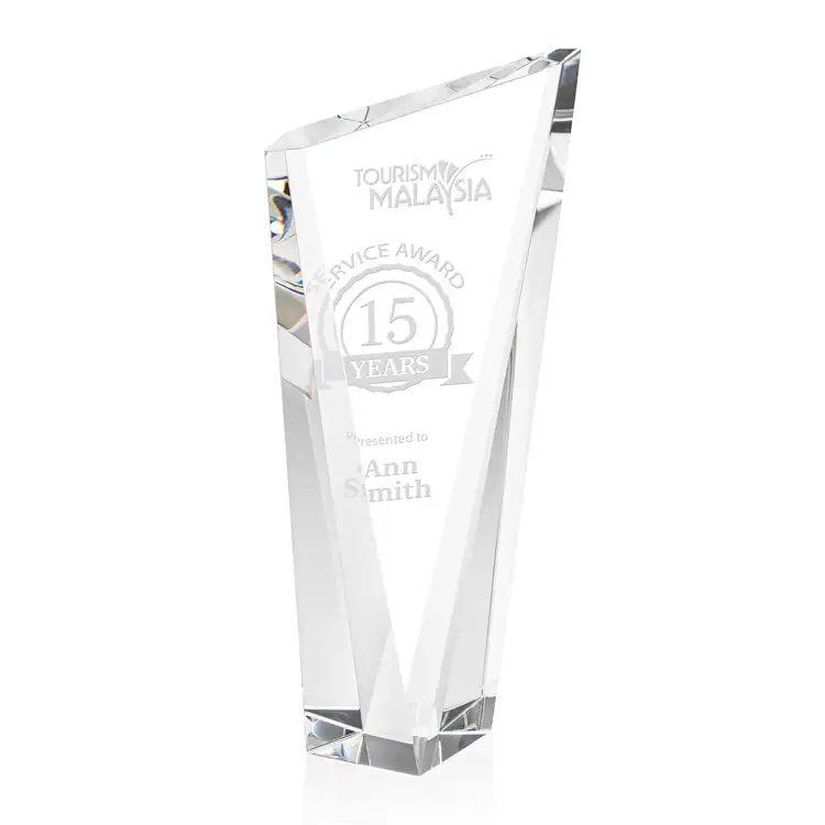 Plymouth Award - Optical Crystal - Engraved #5